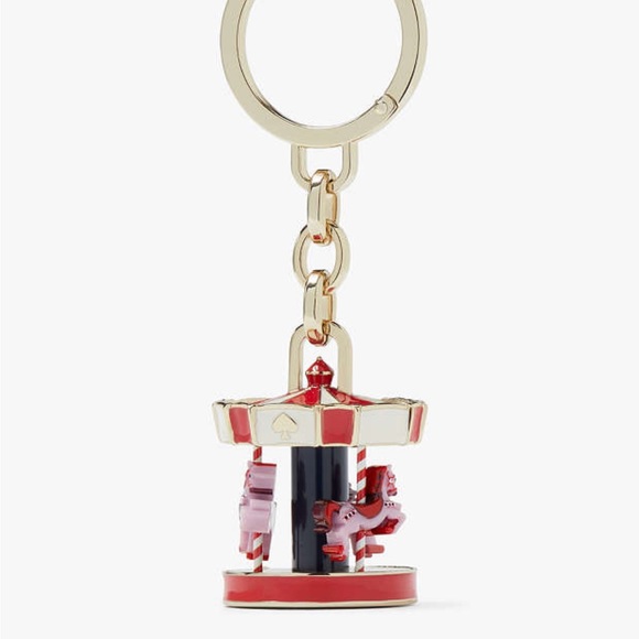 Kate Spade ✨🎁🎠 carousel keychain charm NWT - Picture 3 of 9
